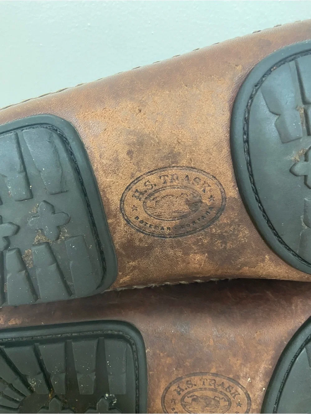 Vintage Y2K H.S. Trask Leather Driving Loafers Men’s 10M Brown Made Brazil